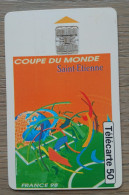 France - 1998 - Télécarte 50 Unités - Coupe Du Monde De Football -  Affiche Saint-Etienne - 1998