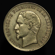 JETON TOKEN France, LOUIS NAPOLEON PRESIDENT DE LA REPUBLIQUE / NAPOLEON I EMPEREUR DES FRANCAIS, Bronze, SUP (AU) - Monarchia / Nobiltà