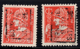 Preo's (336) "BRUXELLES 1936 BRUSSEL"  OCVB 6046 A+B - Roulettes 1930-..