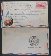 EL)1945 USA, COVER CIRCULATED IN BOTH COUNTRIES, MEXICO AND USA, VF - Used Stamps
