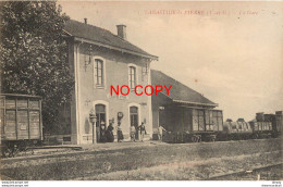 82 LABASTIDE-SAINT-PIERRE. La Gare Avec Chef De Gare Et Cheminot - Labastide Saint Pierre