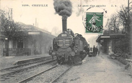 Chaville        92        La Gare. Rive Gauche.Locomotive En Gros Plan           (Voir Scan) - Chaville