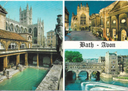 SCENES FROM BATH, SOMERSET, ENGLAND. Circa 1979 USED POSTCARD   Tw1 - Bath