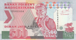 Madagascar 2500 Francs  1993  P-72 A   UNC - Madagaskar