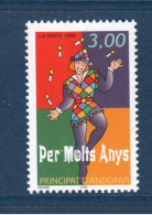 Andorre, Yv 497, Mi 518, **, Arlequin, Cirque, Fête, - Circus