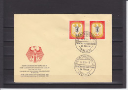 BERLIN - FDC - 1955 - GERMAN PARLIAMENT - Mi. 129/130 - 1948-1970