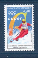 Andorre, Yv 498, Mi 519, **, Jeux Olympiques D'hiver 1998 - Nagano, Super G, Ski, - Winter 1998: Nagano