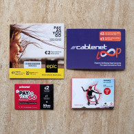 Cyprus Sim GSM Phonecards Lot Of 4 Cards New Prepaid All Different 03830 - Cyprus