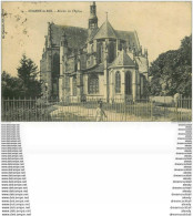 28 NOGENT-LE-ROI. Gamin Devant Les Grilles De L'Abside De L'Eglise 1924 - Nogent Le Roi