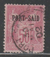 PORT SAID - N°14 Obl (1899) 50c Rose (I) - Usati