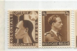 BELGICA SELLO CON PUBLICIDAD LOTERIA COLONIAL LOTTERY - Sin Clasificación