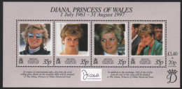 BAT / Brit. Antarktis 1998 - Mi-Nr. Block 7 ** - MNH - Tod Von Prinzessin Diana - Nuevos