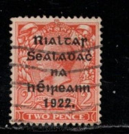 IRELAND Scott # 16 Used  - Stamps Of Great Britain With Overprint - Gebruikt