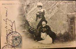 Cpa 1908 M. Et Mme BOTREL - La Sieste à La Chapelle De Port-Blanc BRETAGNE N°215 - Verzamelingen & Kavels