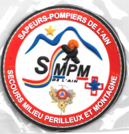 Ecusson PVC SAPEURS POMPIERS  DE L AIN S.M.P.M 01 - Pompiers