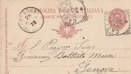 CARTOLINA POSTALE DEL REGNO D'ITALIA MANOSCRITTA E VIAGGIATA NEL 1898 - Manuscrits