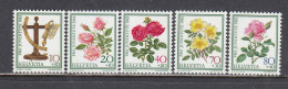 Switzerland 1982 - Pro Juventute: Roses, Mi-Nr. 1236/40, MNH** - Nuevos