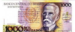 BRASILE BRASIL BRAZIL - ND (1988) - 1000 Cruzados - P 213 B - UNC NEW - Brésil