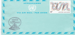 ONU--1979--Aérogramme NEUF ..Superbe Cachet  NANTES-44-EXPOSITION  Administration Postale Des Nations Unies-5-7 MAI 1979 - ONU