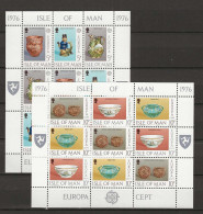 1976 MNH Isle Of Man Sheets, Postfris** - 1976