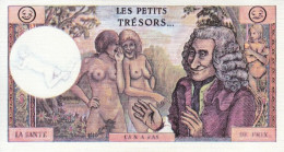 1 SPÉCIMEN VRAIE FAUSSE MONNAIE FICTIF GENRE 10 FRANCS VOLTAIRE SUR PAPIER FILIGRANE - SITE Serbon63 - Fictifs & Spécimens