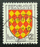 FRA1003U7 - Armoiries De Provinces (VII) - Angoûmois - 2 F Used Stamp - 1954 - France YT 1003 - 1941-66 Armoiries Et Blasons