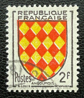 FRA1003U8 - Armoiries De Provinces (VII) - Angoûmois - 2 F Used Stamp - 1954 - France YT 1003 - 1941-66 Escudos Y Blasones