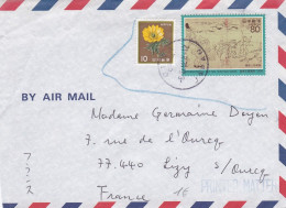 Japon--1990-Lettre OSAKA  Pour LIZY Sur OURCQ-77 (France)...timbres , Cachet ........à Saisir - Cartas & Documentos