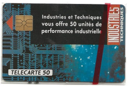 Telecarte E322 Industries & Techniques 50 Unités NSB GEM - Privadas