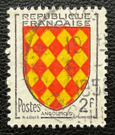 FRA1003UD - Armoiries De Provinces (VII) - Angoûmois - 2 F Used Stamp - 1954 - France YT 1003 - 1941-66 Escudos Y Blasones