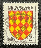 FRA1003UF - Armoiries De Provinces (VII) - Angoûmois - 2 F Used Stamp - 1954 - France YT 1003 - 1941-66 Escudos Y Blasones