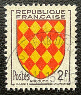 FRA1003UI - Armoiries De Provinces (VII) - Angoûmois - 2 F Used Stamp - 1954 - France YT 1003 - 1941-66 Armoiries Et Blasons