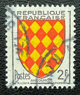 FRA1003UJ - Armoiries De Provinces (VII) - Angoûmois - 2 F Used Stamp - 1954 - France YT 1003 - 1941-66 Escudos Y Blasones