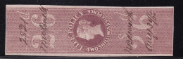 GB Fiscals / Revenues Life Policy 2/6d -  Red - Brown Barefoot 5.- 4 Margin ,fine Used. Scarce In Good Condition - Fiscale Zegels