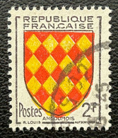 FRA1003UK - Armoiries De Provinces (VII) - Angoûmois - 2 F Used Stamp - 1954 - France YT 1003 - 1941-66 Armoiries Et Blasons