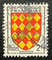 FRA1003UL - Armoiries De Provinces (VII) - Angoûmois - 2 F Used Stamp - 1954 - France YT 1003 - 1941-66 Armoiries Et Blasons