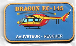 Ecusson PVC SECURITE CIVILE DRAGON EC-145 SAUVETEUR - Pompiers