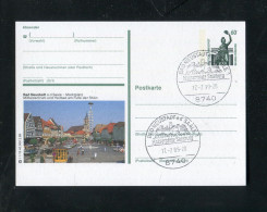 "BUNDESREPUBLIK DEUTSCHLAND" Bildpostkarte Bild Und Stempel "BAD NEUSTADT", Int. Kombination ! (3036) - Cartes Postales Illustrées - Oblitérées