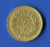 5 Fr  1938  Bronze  Nunero  761 - 5 Francs