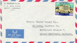 LEBANON 1968 AIRMAIL  LETTER SENT FROM BEIRUTH TO GOTHA - Lebanon