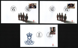 Grönland 2015 - Mi-Nr. 692 & 693-694 - 3 FDC - 2 Ausgaben - FDC