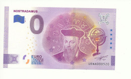 Billet Touristique  0 Euro  - NOSTRADAMUS - UENA - 2021-7 -  N° 520 - Autres & Non Classés