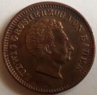 BADE - BADEN - SUPERBE Monnaie De 1 Kreuzer De 1828 - 3 Photos - Other & Unclassified