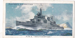 Modern Naval Dress.1939 - 8 HMS Southampton, Great Britain, Cruiser - Players Cigarette Card - Player's