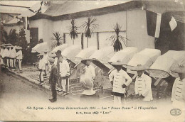 Pays Div-ref DD974- Chine -china -lyon -exposition Internationale 1914-pouss Pouss Chinois -chine - China -/circulé 1914 - Chine