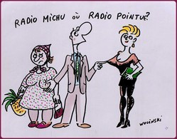 Carte Postale : Radio Michu Où Radio Pointue ? - Illustration : Wolinski - Wolinski