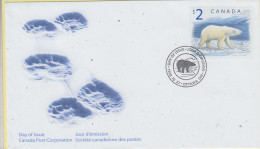 Canada 1998 Polar Bear 1v FDC (CN173C) - 1991-2000