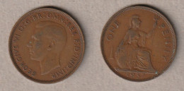 01953) Grossbritannien, 1 Penny 1937, George VI - Otros & Sin Clasificación