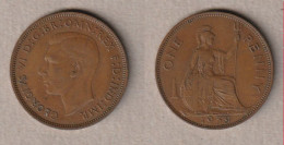 01952) Grossbritannien, 1 Penny 1939, George VI - Otros & Sin Clasificación