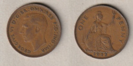 01937) Grossbritannien, 1 Penny 1945, George VI - Otros & Sin Clasificación